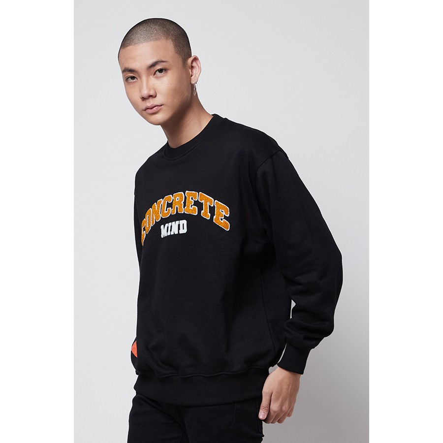 Concrete Mind Chenille Arch Logo Sweater - Black