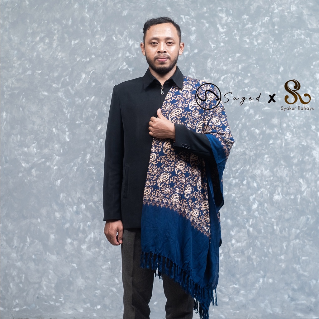 SORBAN PANJANG SORBAN KASHMIRI JUMBO BAHAN RAYON EKSKLUSIF