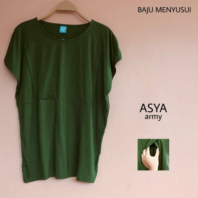 MAMIGAYA  Nursing Wear - NEW  ASYA  Baju Menyusui Atasan Kaos ASI