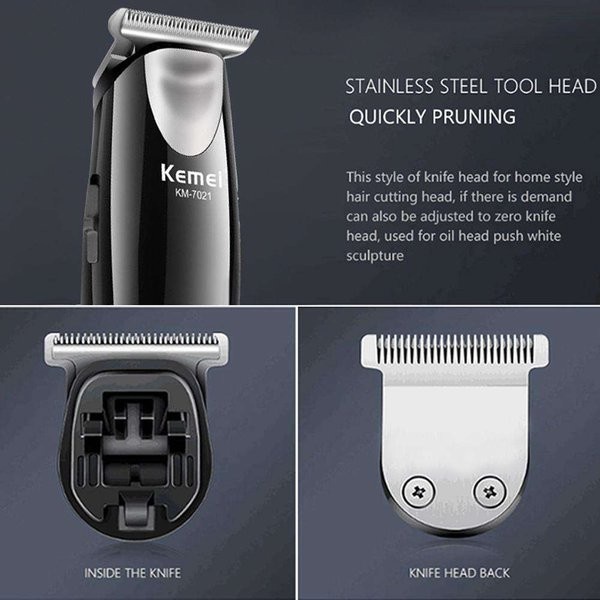 Alat Pencukur Rambut Kemei KM-7021 Electric Hair Clipper Multifungsi