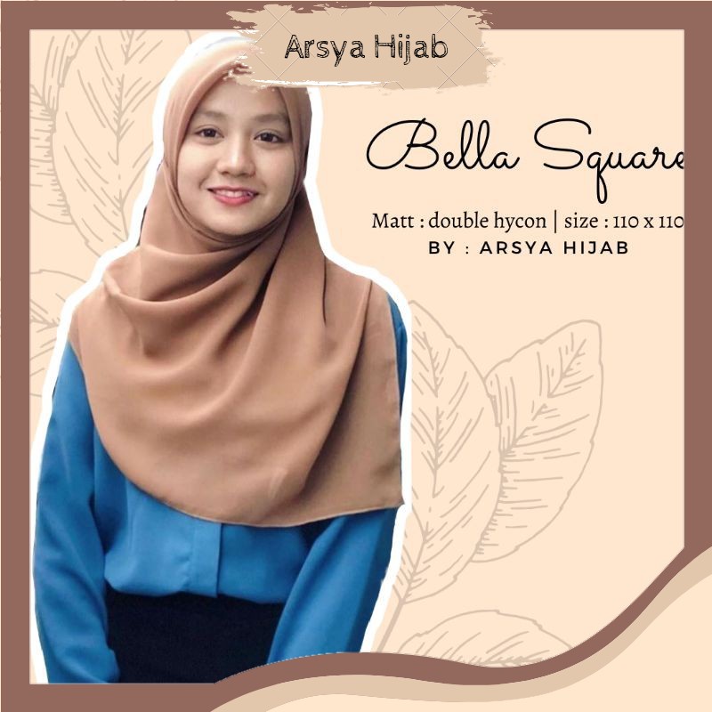 Arsya Hijab Arsya Hijab Kerudung Segiempat Bella Square Polycotton
