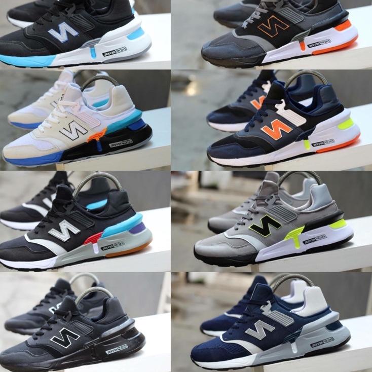 New Stock 🆓KAOS K➕PAPER BAG SEPATU SNEKAERS PRIA 997s BLACK BLUE WHITE GREY ORANGE PREMIUM ORIGINAL