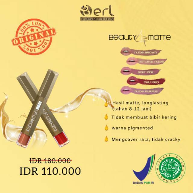 Lip Matte B Erl kosmetik