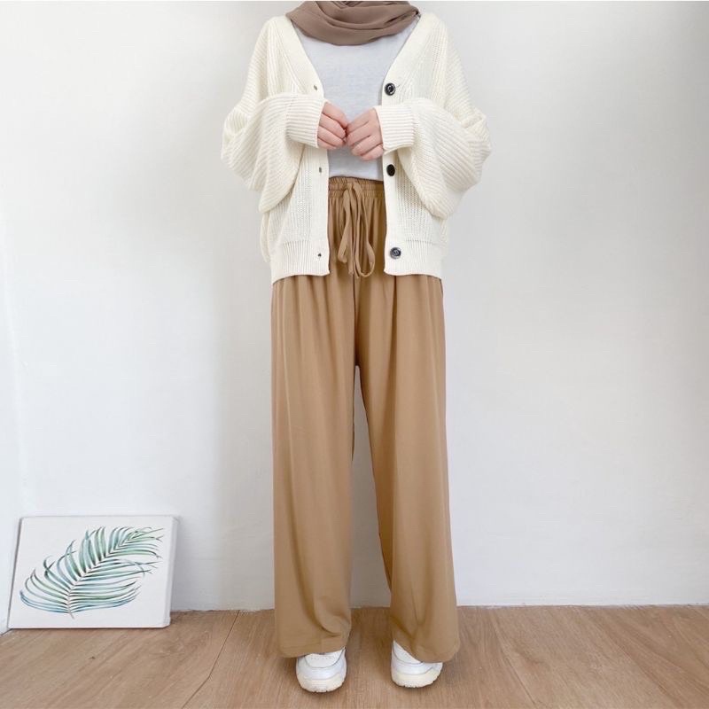 LIDYA - UNIQLO CULLOTE PANTS PREMIUM / KULOT JERSEY MOSCREPE FULL KARET