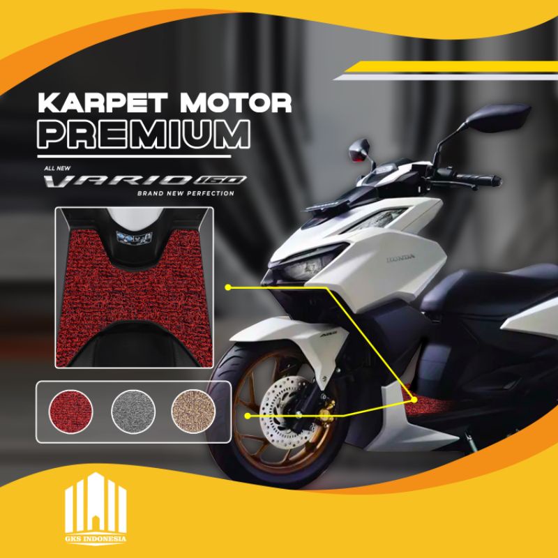 PRESTIGE - KARPET MOTOR - HONDA - VARIO 160 CC - PREMIUM - DOUBLE COLOURS - COIL MAT