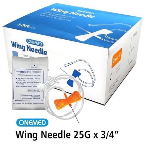 Onemed Wing Nedle 25G / Winged Infusion Set Onemed 25G