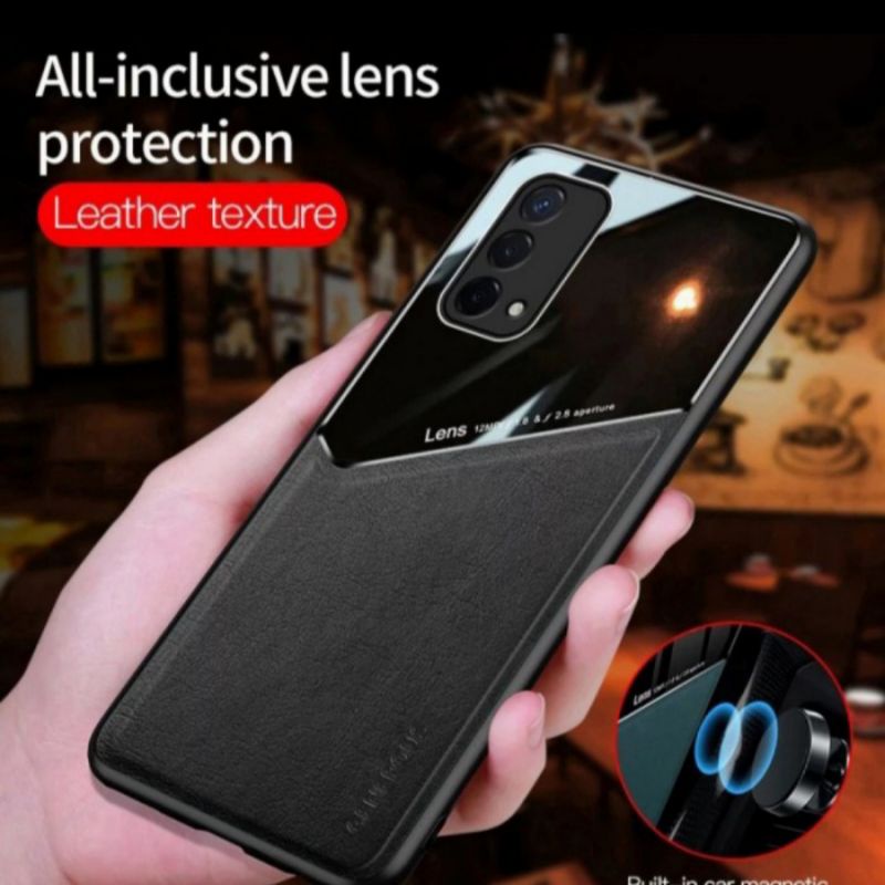 Casing Oppo A95 A 95 4G Soft Case Plexiglass Magnetic Mewah Shockproof Pelindung Cover