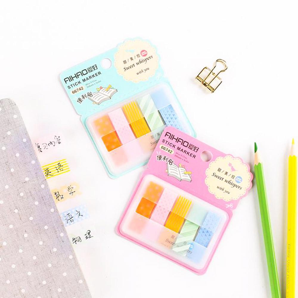 Nanas 2pcs Warna Acak Sticky Notes DIY Lucu Colorful Paster Stiker