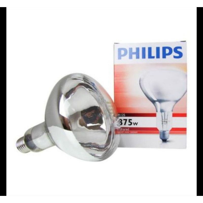 Philips Heating Lamp IR 250W / 375W Lampu Pemanas Philips 250 Watt - 375 Watt