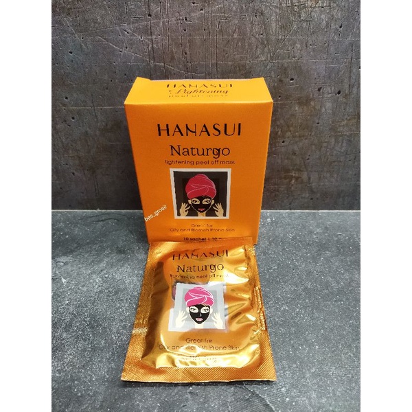 Masker muka hanasui orange ( 10 pcs )