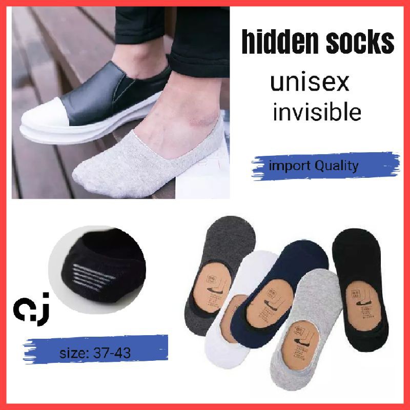 Hidden Socks - Kaos kaki Tidak Terlihat ( Kaos Kaki Bawah Mata Kaki)