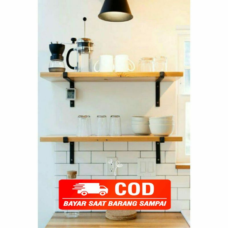 Rak dinding ambalan kayu serbaguna | Dekorasi dinding | Rak ambalan kayu | Rak dapur