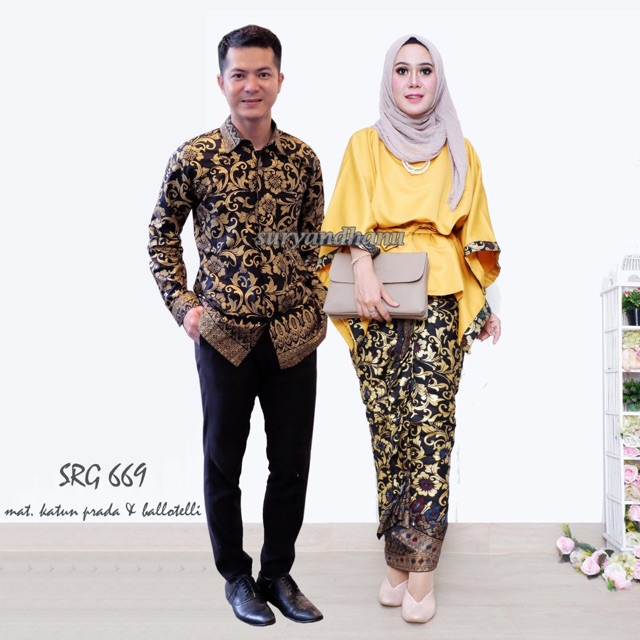 BATIK LOWO SABUK BATWING MARIMAR SRG 669 COUPLE MODERN SARIMBIT SERAGAM PESTA KONDANGAN