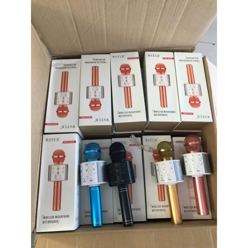 Mic Bluetooth karaoke Ws 858 wireless