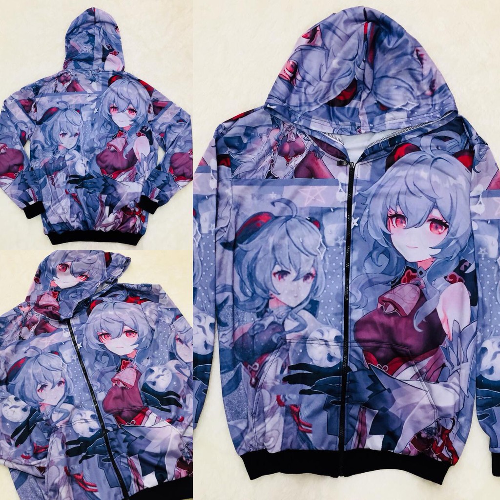 JAKET GANYA GENSHIN IMPACT FULLPRINT Anime Manga Premium Adidas Poly