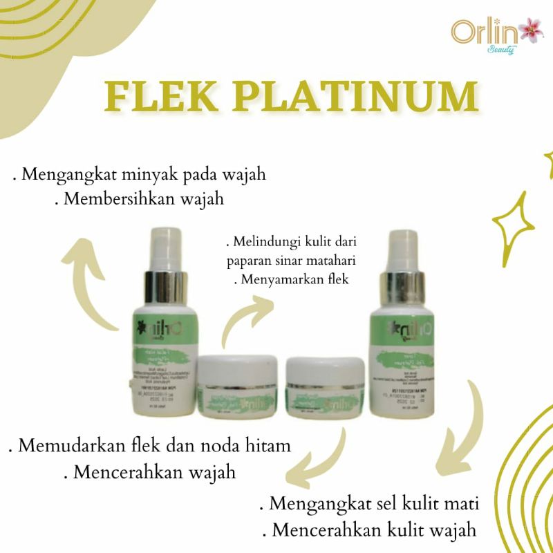 krim pemutih bpom paket new flek whitening platinum by.orlin beauty