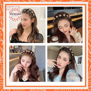 Image of ACC006 2in1 Bando include Jepit Rambut Fashion Korea Pola Mutiara Wanita Dewasa 20gr