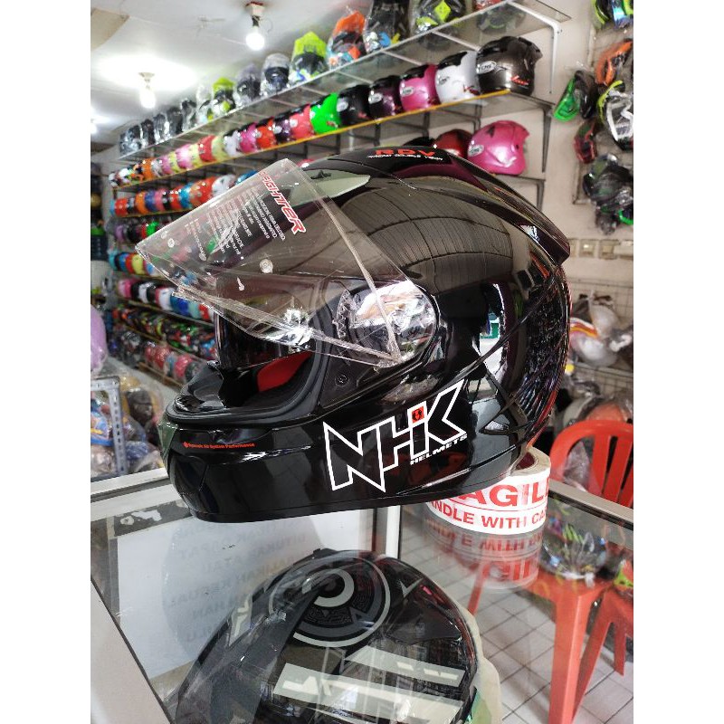 Helm NHK gp1000 black double visor