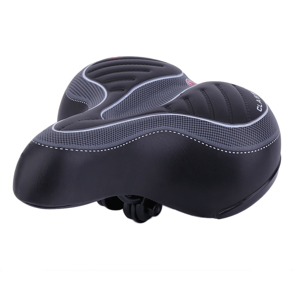 COD Jok Sadel Sepeda Comfortable Shock Absorption with Tail Warning Reflective Tape