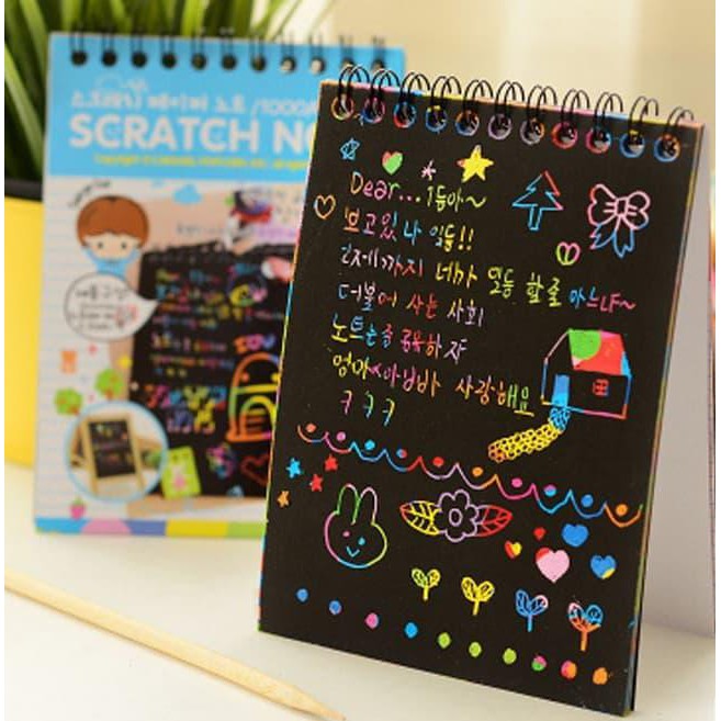 

SCRATCH NOTE: SET BUKU GAMBAR KECIL WARNA-WARNI (12 LEMBAR) BEST DEAL
