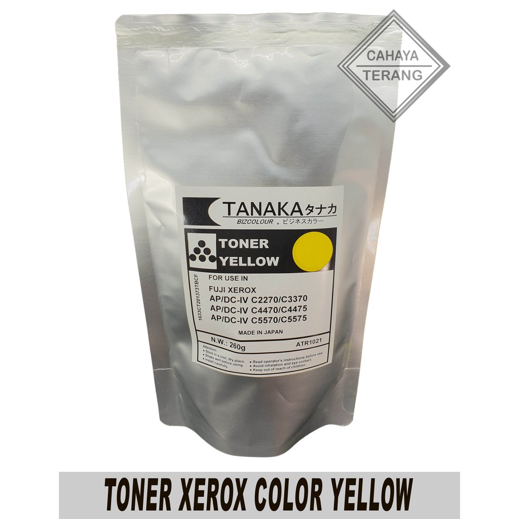 Toner Color Yellow Merk Tanaka Mesin Fotocopy Xerox 2270 4470 Jepang