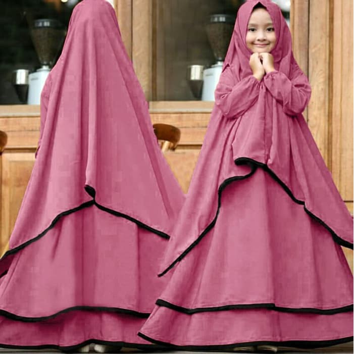 MANASIKANA - Gamis anak perempuan Baju muslim anak perempuan Elegan dan Modern