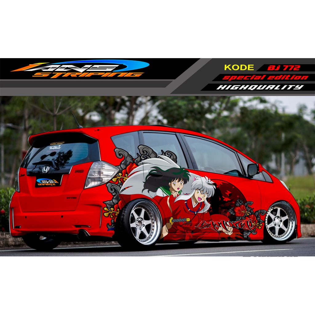 DECAL STICKER MOBIL HONDA BRIO AGYA JAZZ AVANZA YARIS / DECAL STICKER MOBIL JAZZ / STIKER MOBIL