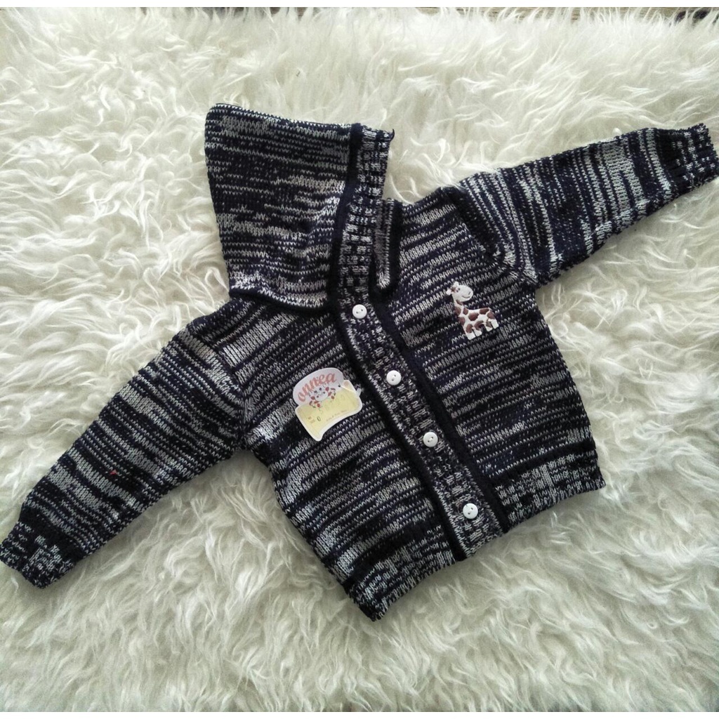 Jaket Bayi Rajut Onnea Warna Topi Laki Perempuan-20