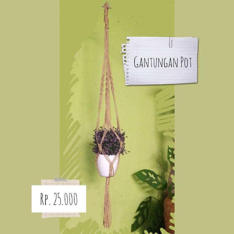 Gantungan Pot Tali Kur