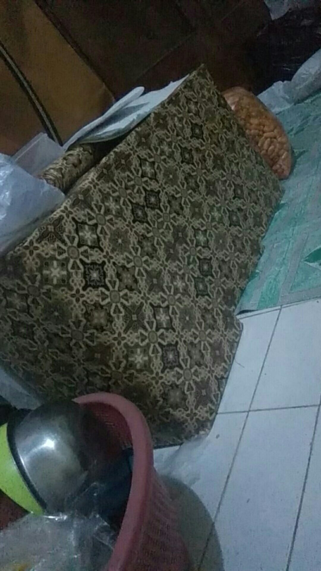 Couple Gamis Batik Putri Malu Kombinasi, Sarimbit Batik