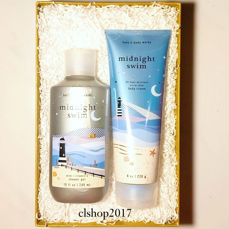 BBW MIDNIGHT SWIM GIFT SET PAKET BATH &amp; BODY WORKS