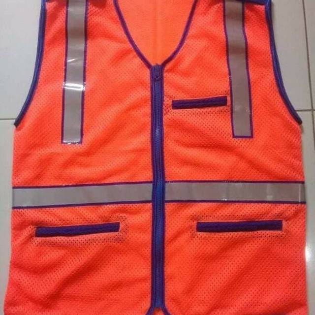 Rompi SAFETY PROYEK  warna orange