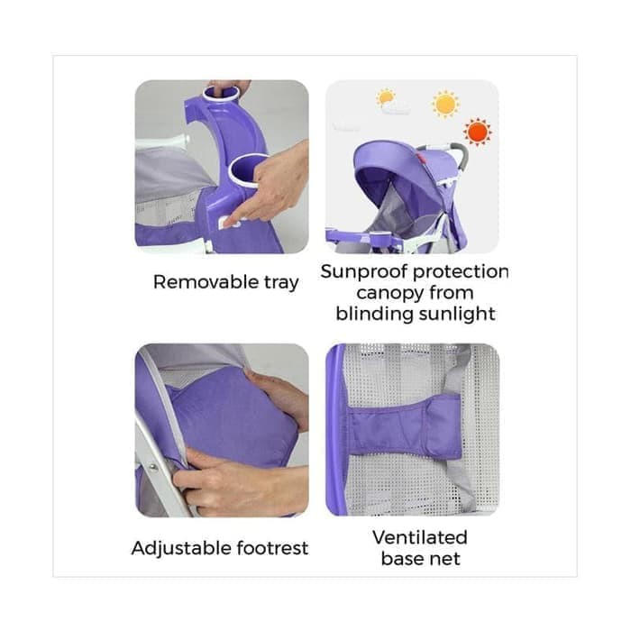BABY SAFE - BABY STROLLER (S501) / KERETA DORONG BAYI