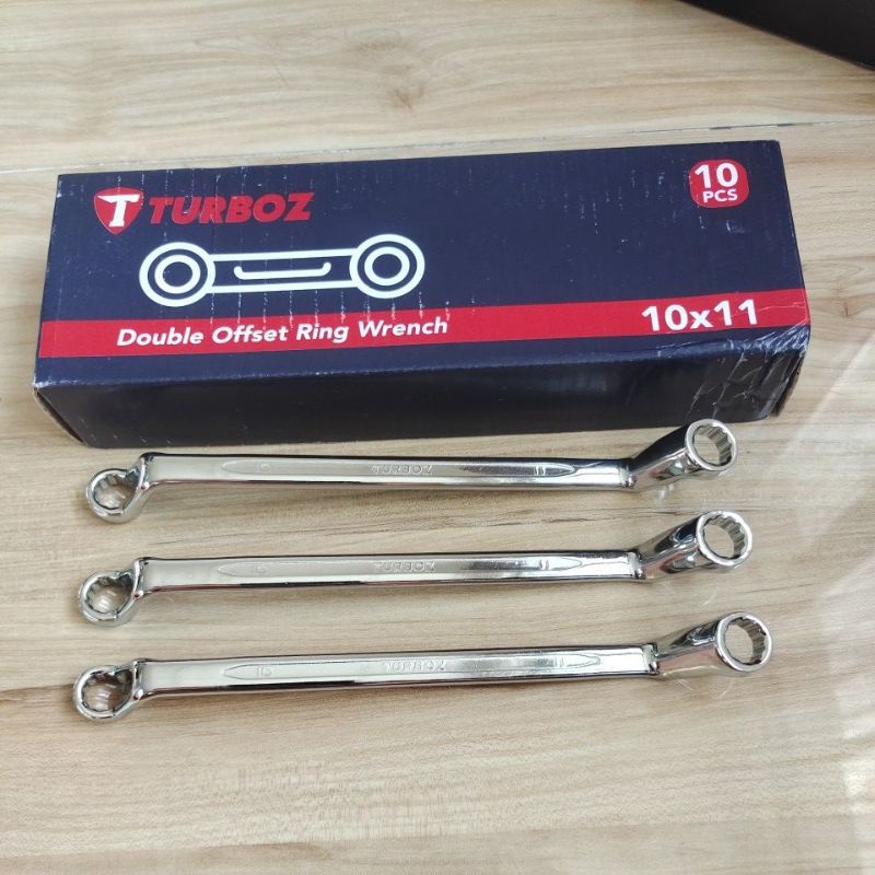 TURBOZ kunci ring 10x11 / Double offset ring wrench 10x11 Turboz