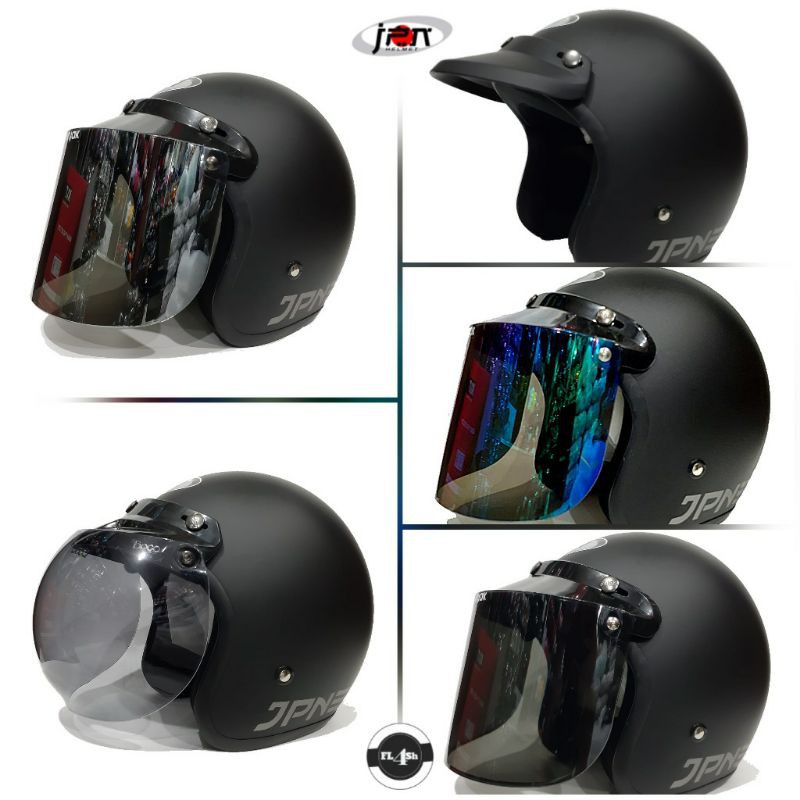 Helm Jpn Hitam Doff Pria | Wanita