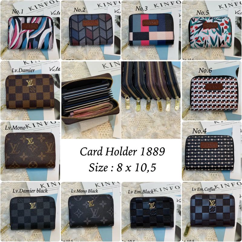 Dompet kartu/card holder LV  asli kulit