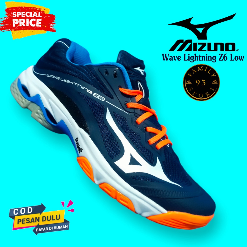 SEPATU VOLLY MIZUNO WLZ6 LOW SEPATU BADMINTON / LARI dan TENNIS TERLARIS / SEPATU VOLI BALL / SEPATU