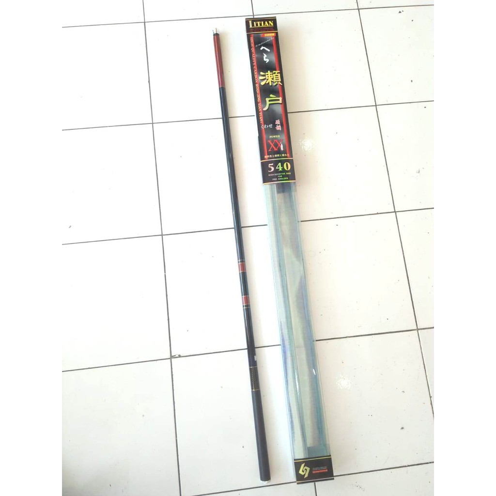 Joran Tegek Litian 540 Cm Ruas Panjang Carbon Material