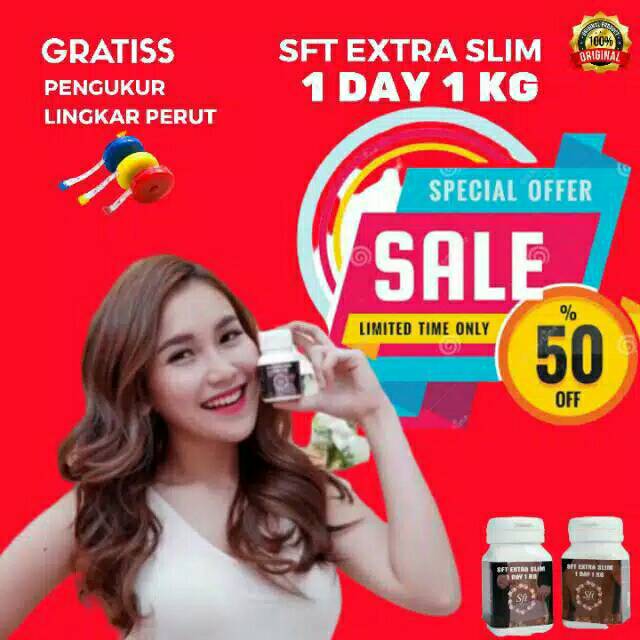SFT EXTRA SUPER SLIM PELANGSING BADAN ORIGINAL 1 DAY 1 KG MANTAP