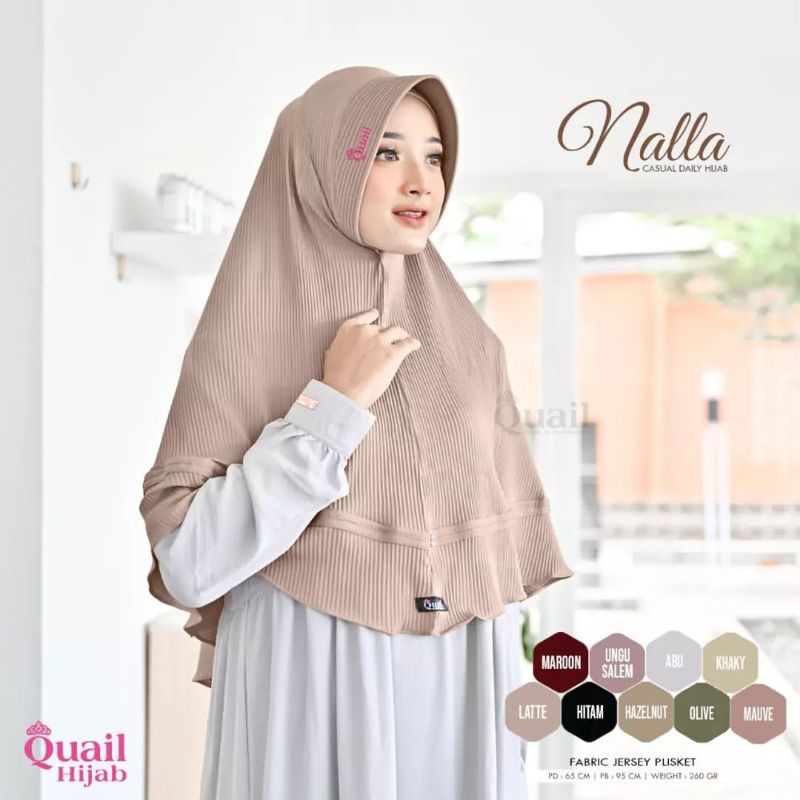 NALLA QUAIL HIJAB BERGO SYARI HIJAB SYARI cendani ungusalem