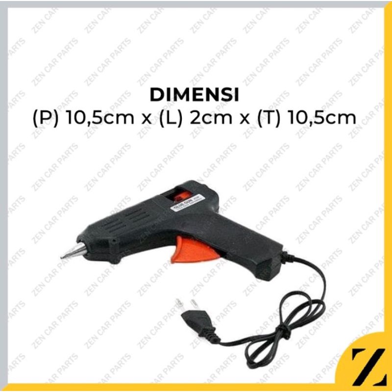 Lem Tembak kecil dan besar listrik 20w dan 40w pistol hot melt glue gun small mini size