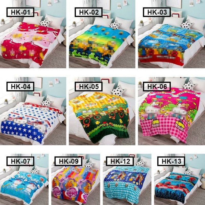 (ACEH)SELIMUT KARAKTER JUMBO/SELIMUT BULU/SELIMUT LEMBUT/SELIMUT TEBAL