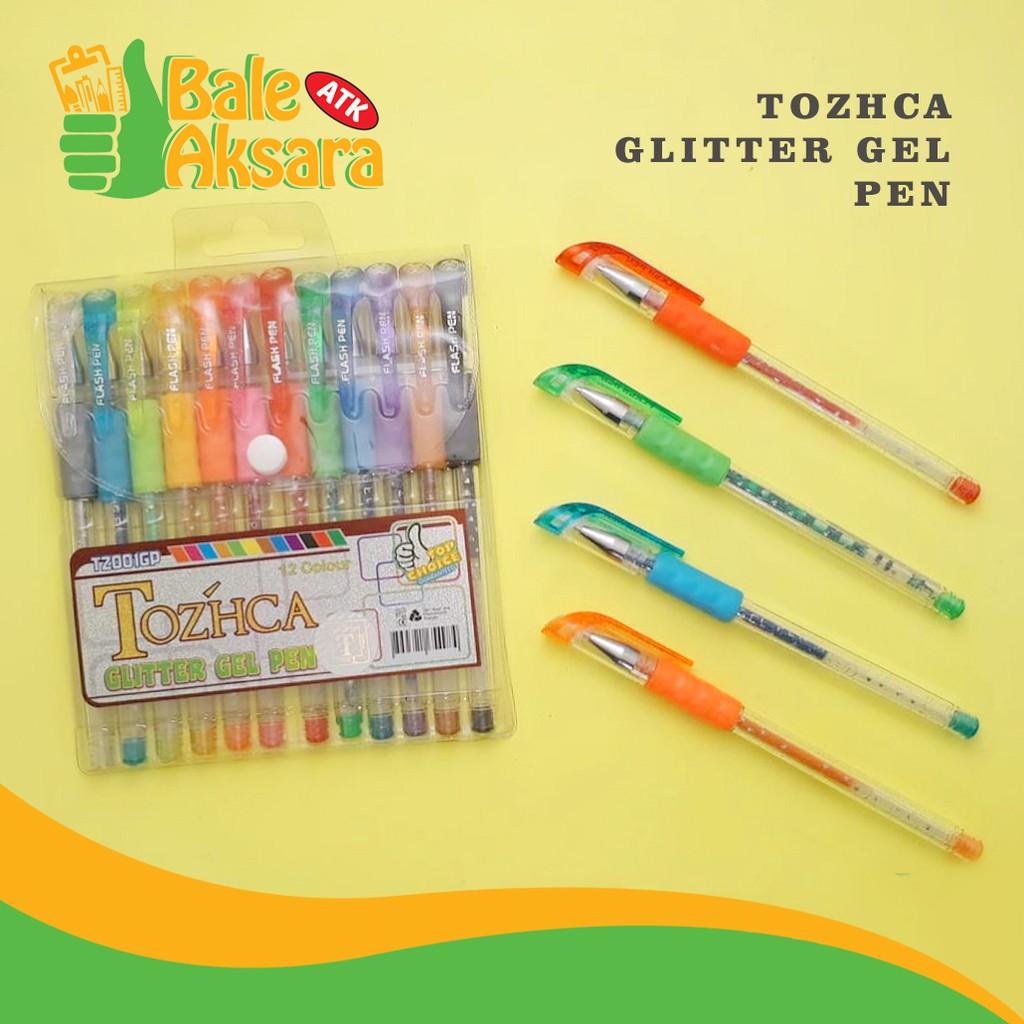 

TOZCHA Gliter Gell Pen I Ballpoint Gell TOZCHA I Bolpen Gell Gliter I Pulpen Gell Gliter I TOZCHA