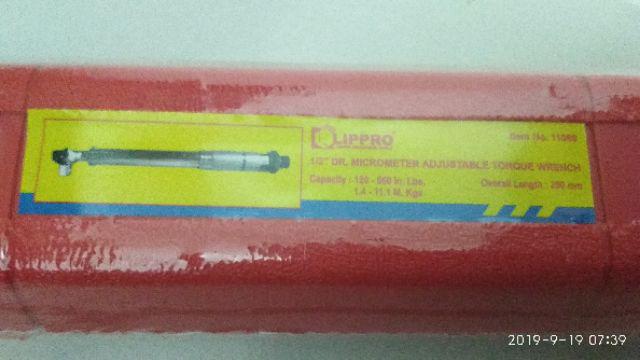 Lippro Kunci Momen 1-2 Inch Micrometer Adjustable Torque Wrench