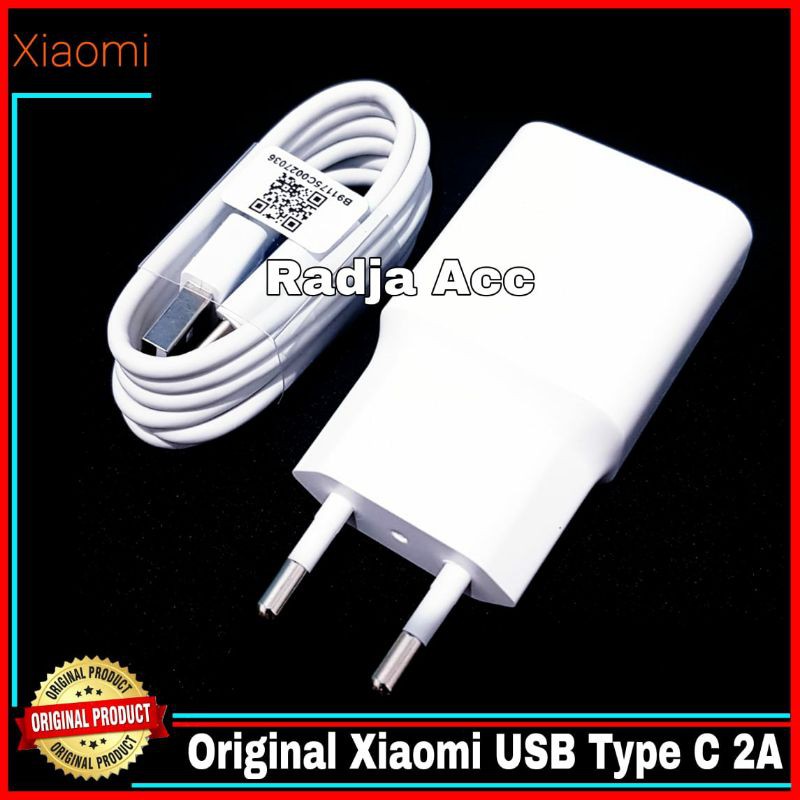 Charger Casan Xiaomi USB C Original 100% Xiaomi Type C 2A 10Watt