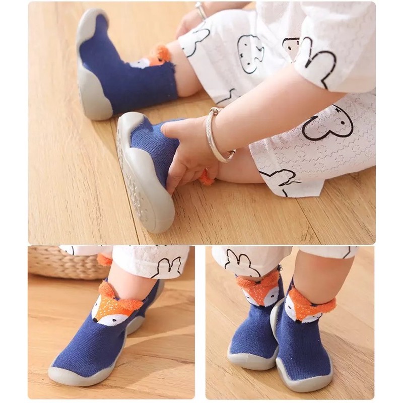 Sepatu Bayi Newborn Balita Laki Laki Perempuan Antislip Skidder Prewalkers Baby Shoes Kaos Kaki Bayi