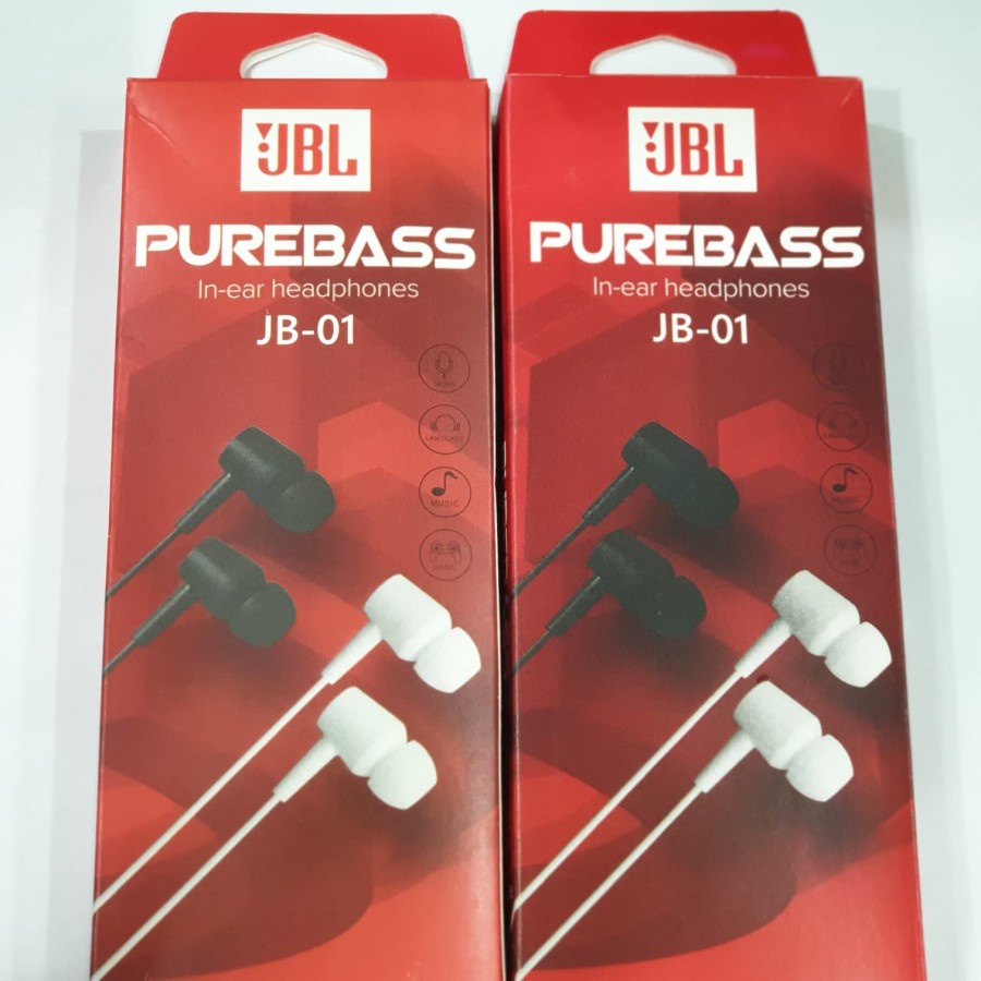 Handsfree Headset Earphone JB-10 Pure Bass jb-01 Streo Sound bass