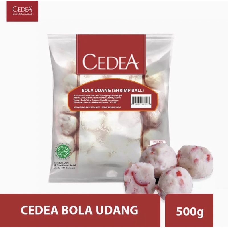 

CEDEA SHRIMP BALL 500GR / BAKSO UDANG CEDEA 500gr