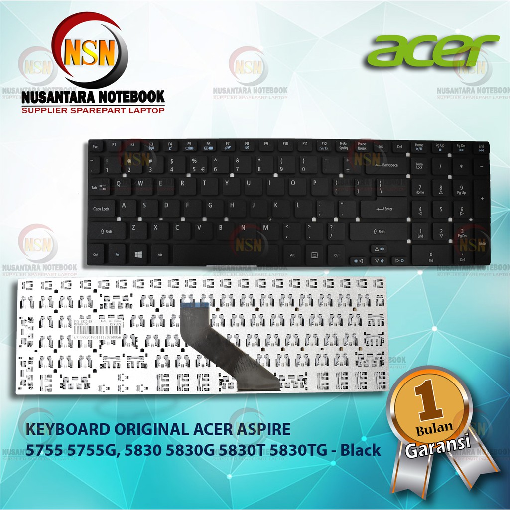 Keyboard Original Laptop Acer Aspire 5830 5830G 5755 5755G 5830T 5830TG