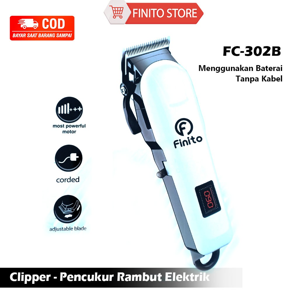 Alat Cukur Rambut Elektrik/Hair Clipper Professional Pemotong Rambut/Alat Cukur Rambut Elektrik Hair Clipper Cordless